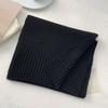 New winter Korean version simple and versatile knitted wool solid color scarf female student thickened warm scarf tide
