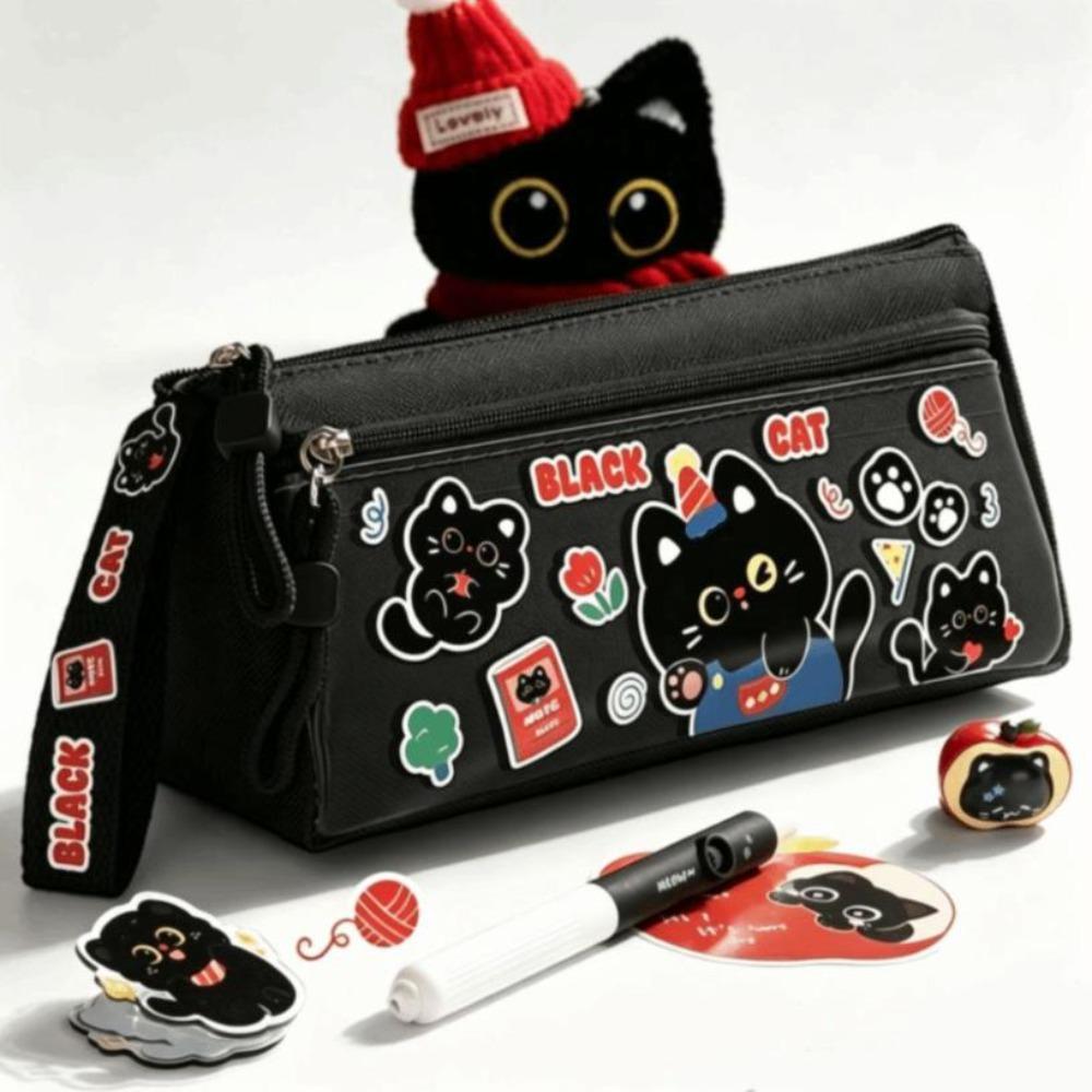 Large Capacity Pen Bag Portable Pencil Pouch New Panda Pencil Case School Supplies
