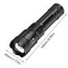 USB Rechargeable LED Flashlight Power Display Camping Lantern High Power Work Light  for Fishing