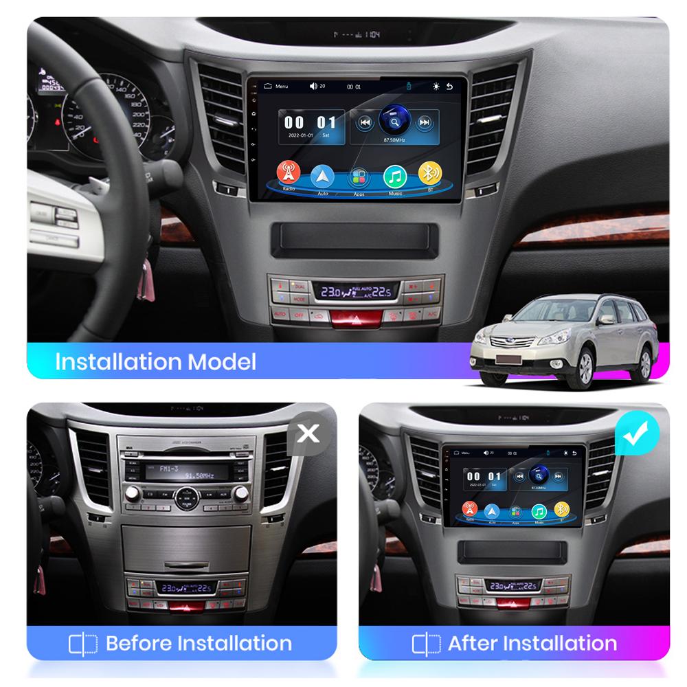 Автомагнитола Мультимедиа MP5 Плеер Головное Устройство Стерео BT Для Subaru Legacy Outback 2009-2014
