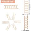 40 шт. Миниатюрный декор лестницы для кукольного домика, сада, мини-ландшафта, деревянный реквизит для рукоделия, маленький размер, реалистичный дизайн, легкий