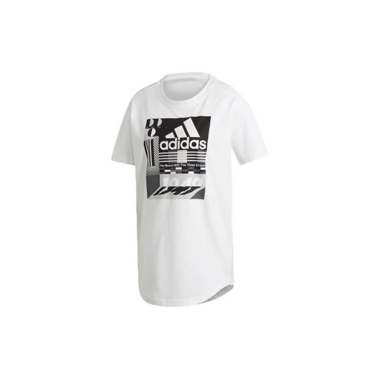 Adidas Training Round Neck Short Sleeve T-Shirt Women Tops White ED6173