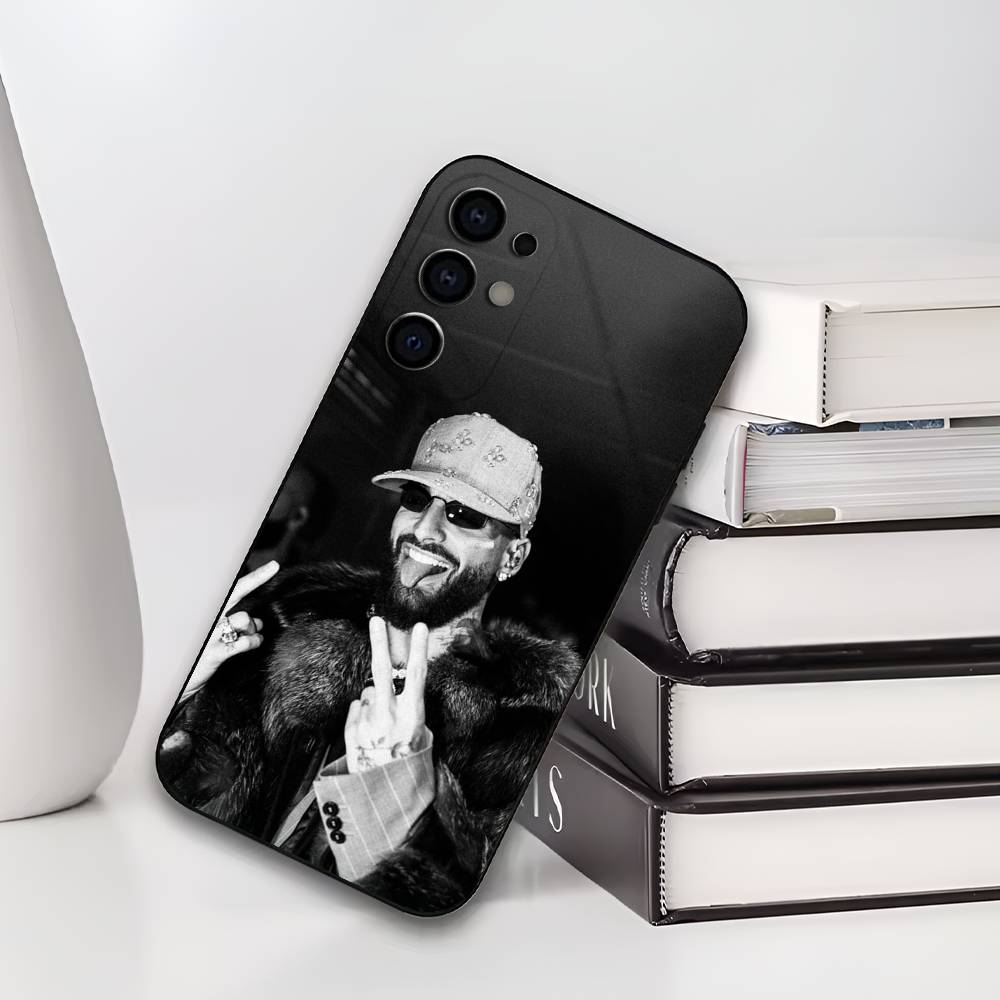 M-Maluma P-Pelon Phone Case For Samsung S25,S24,S21,S22,S23,S30,Ultra,S20,Plus,Fe,Lite,Soft Black Cover