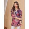 Women Floral Print Rayon Straight Top Kurta Party Wear Designer Top Tunic Kurti VFP-1836a