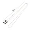 Anti-lost Trendy Minimalist Male Alloy Neck Straps Bead Mask Chains Mask Cord Holders Sunglasses Lanyards Eyeglass Chain