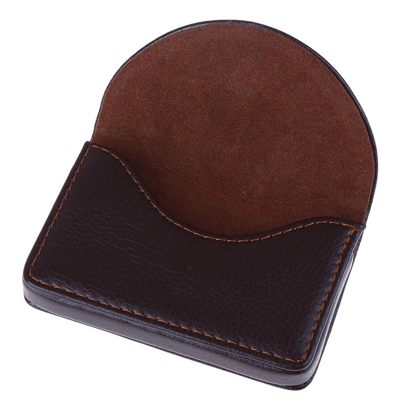 Карманный кожаный держатель для визиток, ID-карт, кредитных карт, чехол-кошелек с коробкой