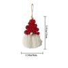 Macrame Christmas Tree Tassel Pendant Cotton Woven Santa Handwoven Christmas Tree Pendant Handmade Decorative Window