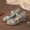 New Ethnic Style Embroidered Shoes Women's Ancient Style Elevated Shoes Women's Casual Shoes