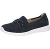 Women's Caprice 9-24708-42 Flat Dark Blue Suede Slip-ons