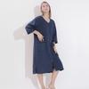Women's Plus Size Mid-Length Zipper Nightgown and Wearable Bath Towel - Spring/Summer Collection