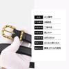 Womens Leather Belt Bamboo Style Pin Buckle Versatile Dresses Jeans Fashion Casual