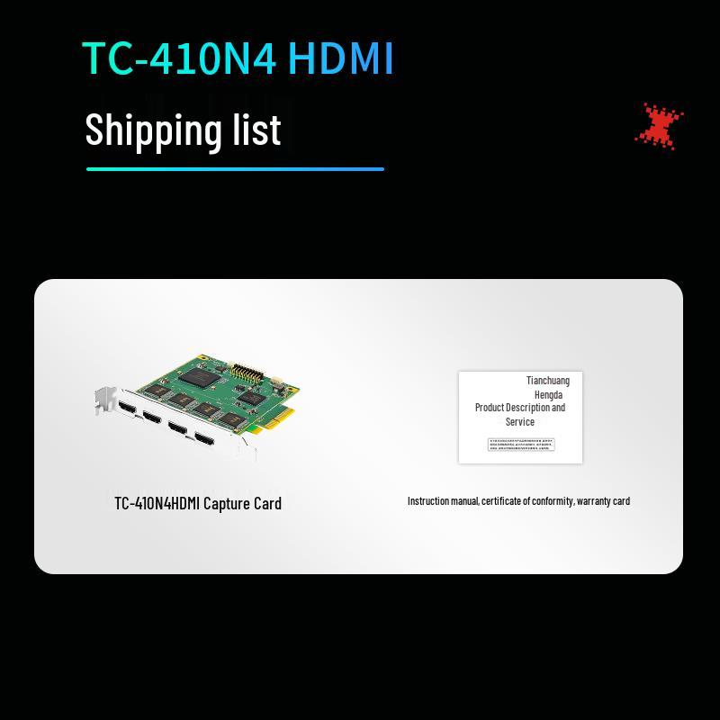 TCHD TC-410N4 HDMI 4K PCIe Video Capture Card