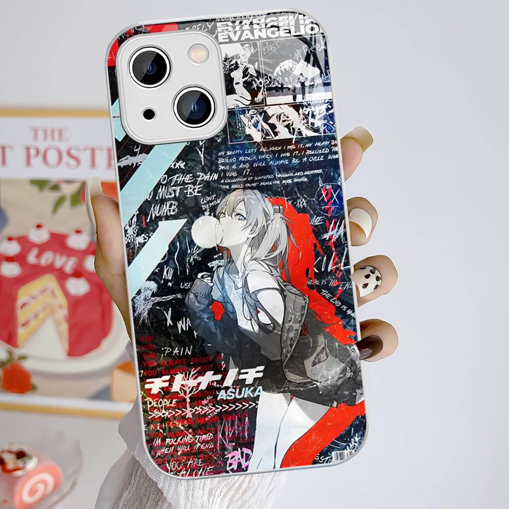 Аниме E-Evangelions Закаленное Стекло Для Iphone 14 13 12 11 Pro Mini XS MAX 14Plus X XS XR Чехлы
