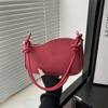 Small Cute Underarm Shoulder Bags for Women Trend Design Leather Handbags and Purses Red Hand Bag Women Bag
