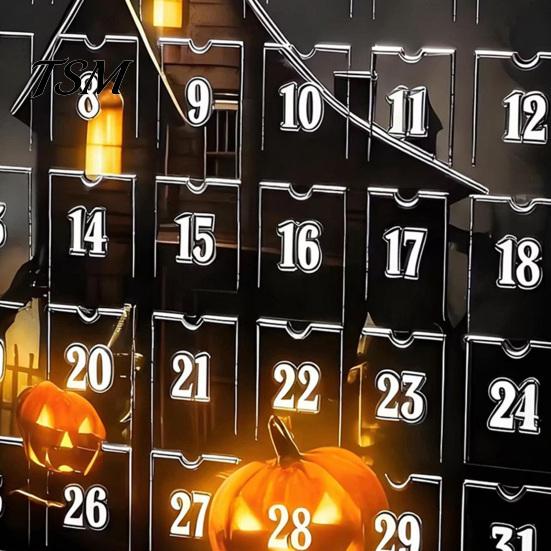 Spooky Advent Calendar 2026 Halloween Calendar, 24 Day Countdown Box with Mini Treat Figures, 3D Collectible Holiday Decor for Kids, Party Favor Gift
