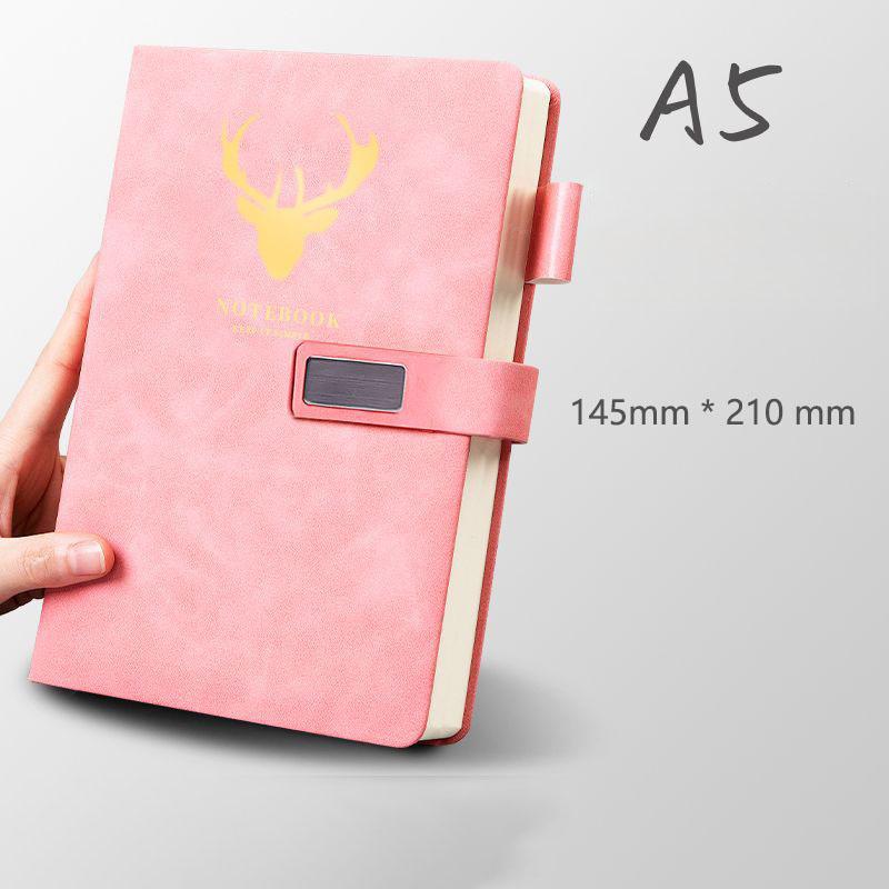 A5 Leather Notebook Diary Custom Logo  Business Journal Writing Genuine Leather Handmade