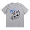 Hannah Bahng Blue HB Tshirt Men Women Cotton Quality Short Sleeve Tees Male Fashion Cartoon Graphic Oversized high quality soft