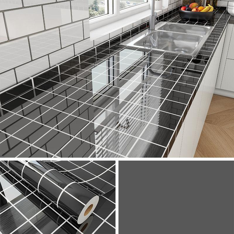 Самоклеящаяся пленка под мрамор - Термостойкая наклейка на кухонную столешницу, Водонепроницаемые, маслостойкие обои с отклеивающейся подложкой для обновления кухонных шкафов