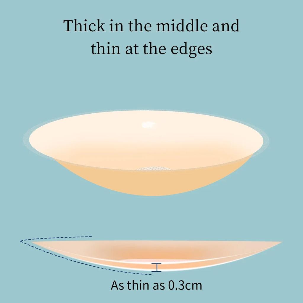 12 Pieces of Silicone Latex Stickers for Anti Glare Underwear Sexy and Breathable Invisible Breast Care Travel Box Packaging