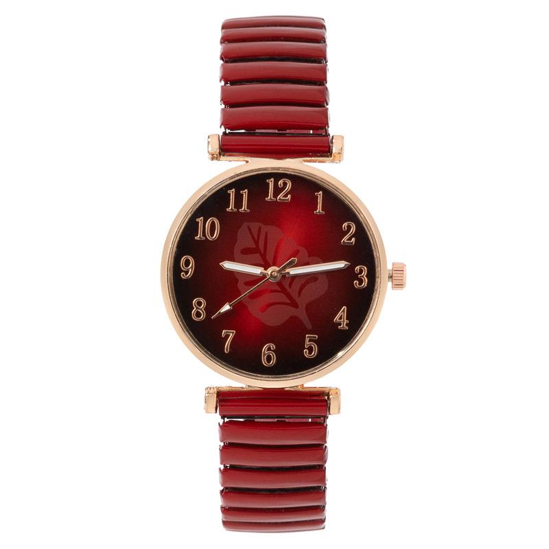 Модные женские часы Digital Leaf Student, женские часы с эластичным ремешком, кварцевые часы