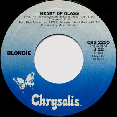 7-дюймовая пластинка BLONDIE - Heart Of Glass CHS2295 Chrysalis 1979 США Рок Б/у