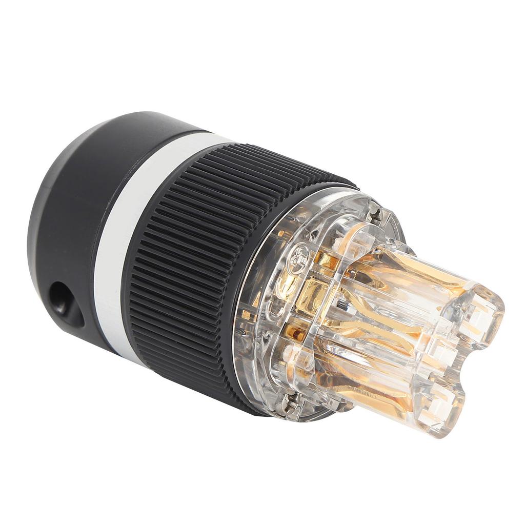 Monoso Power Plug Прозрачная чистая медь 24K GoldPlate o Разъем Power Plug