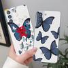 Роскошный красочный чехол для телефона с летающей бабочкой для Samsung S23 S22 S21 S20 FE Ultra Pro Lite S10 5G S10E M52 Plus Прозрачная крышка