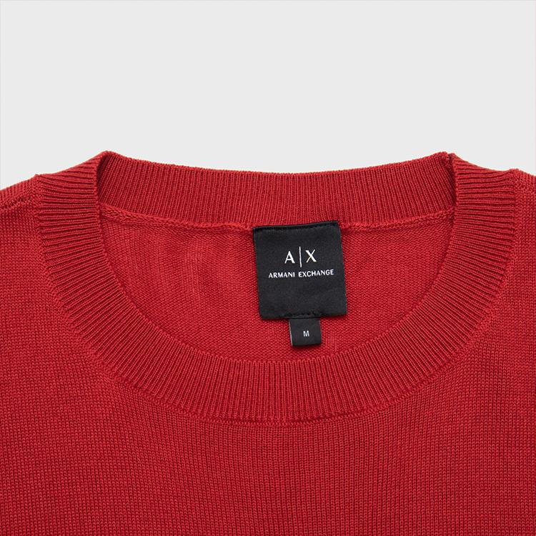 Armani Exchange Мужской свитер с вышивкой буквы "Дракон", круглым вырезом и длинным рукавом 3DZM2T-ZM3XZ-1435
