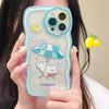 Zhitai Floral Cartoon Wave Case for iPhone 12/13 Pro & 14 Pro