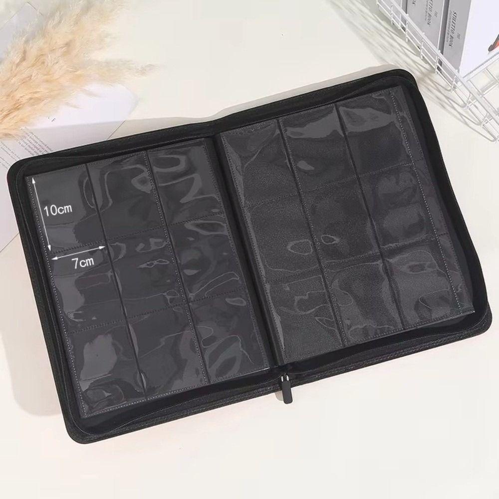 Durable 9/12 Grids Collectible Card Album PU Leather Large-capacity Storage Book Card Album Home Storage