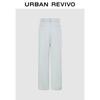 Женские однотонные брюки прямого кроя для通勤