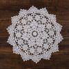 Banquet Decor Lace Round Shape Coasters for Kitchen Table Cotton Napkin Embroidery Table Cloth