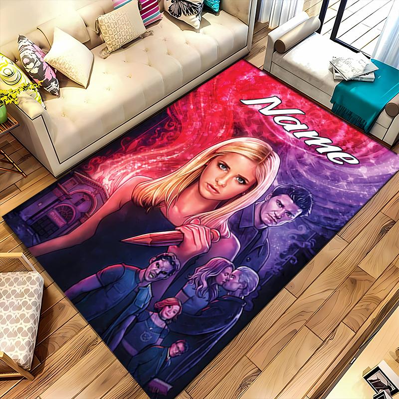 Custom personalization Buffy the Vampire Slayer Area Rug - Perfect For Kitchen, Bathroom,Laundry Room Decor Large Size Available,Gift All Seasons