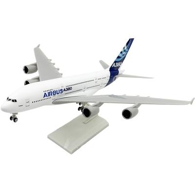 Масштаб 1/240 Выставочный 380 Прототип Авиакомпании Airbus 30СМ Сувенир A380 Детская Игрушка Смоляная Реплика с Колесами Модель Самолета Коллекция
