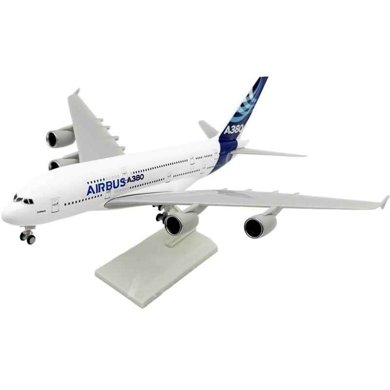Масштаб 1/240 Выставочный 380 Прототип Авиакомпании Airbus 30СМ Сувенир A380 Детская Игрушка Смоляная Реплика с Колесами Модель Самолета Коллекция