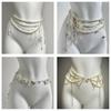 Fashion Y2K Retro Multilayer Pearl Waist Chain Belt & For Women For Party - Casual Body Jewelry Z6U7