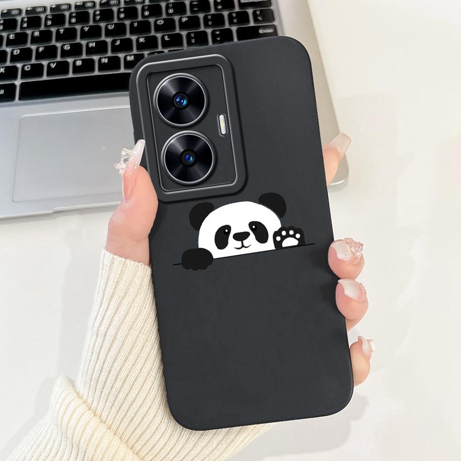 Для Realme C55 Элегантный Чехол из Мягкого Силикона с Печатью Для RealmeC55 Narzo N55 4G RMX3710 Защита Камеры Ударопрочные Чехлы для Телефона