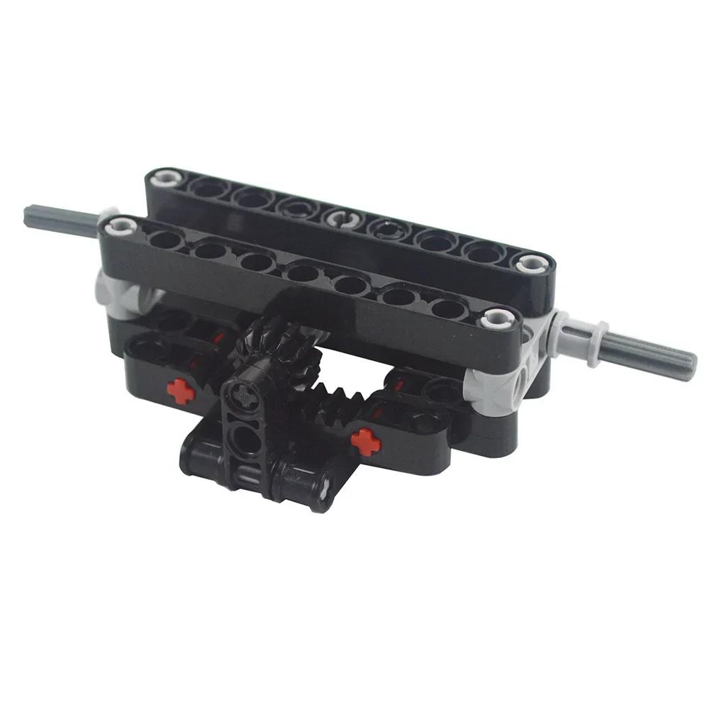 MOC Технический RC Автомобиль Быстрые Моторы Строительные Блоки Дифференциал Система Подвески Автомобиль с Монстр-Мотором Кирпичики Образовательные Игрушки