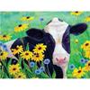 DIY Cow 5D Diamond Painting Full Round Mosaic Animal Diamond Embroidery Cross Stitch Kits Wall Sticker Home Decor