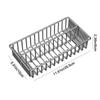 Silver Cutlery Drying Rack Large Capacity Cutlery Storage Basket  for Kitchen