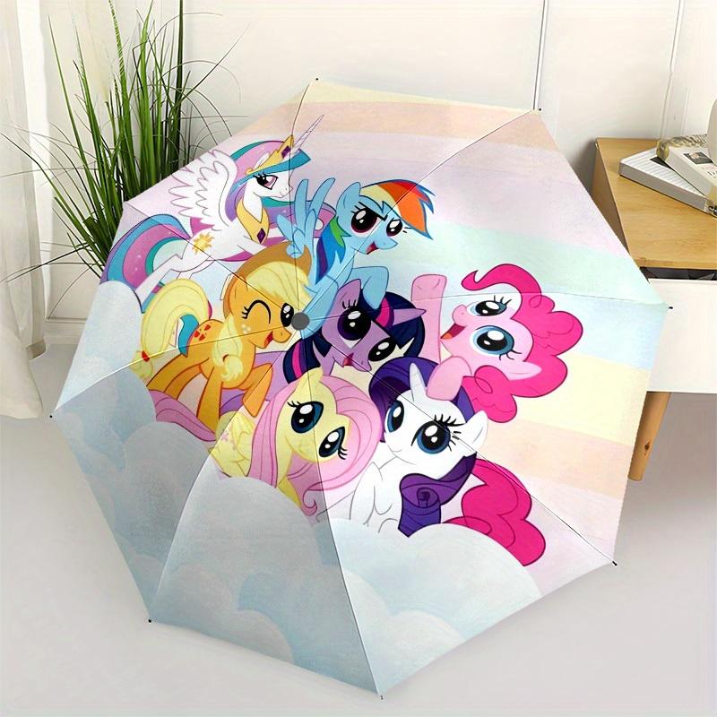 1pc Rainbow Dash, Friendship Themed High-quality Umbrella,Automatic Opening and Closing Umbrella,Multi-functional Umbrella G0811096