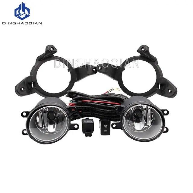 1 комплект противотуманных фар для Toyota C-HR CHR 2018 противотуманные фары комплект противотуманных фар автомобиля с выключателем лампы на жгуте проводов