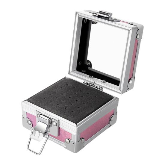 Подставка для маникюрных сверл Yousheng с прозрачным верхом, защитой от падений, защитной защелкой, 25 слотов, держатель для хранения кисточек для маникюрных сверл, принадлежности для маникюрного салона