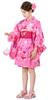 Юката для отдельного детского комплекта и кролика 110 см [Arisana] Дети, Девочки, (3-х компонентный топ, юбка, оби), Розовый,