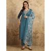 Pakistani Designer Kurti Pant Dupatta Set Women Ethnic Party Wear Salwar Kameez VF-3016