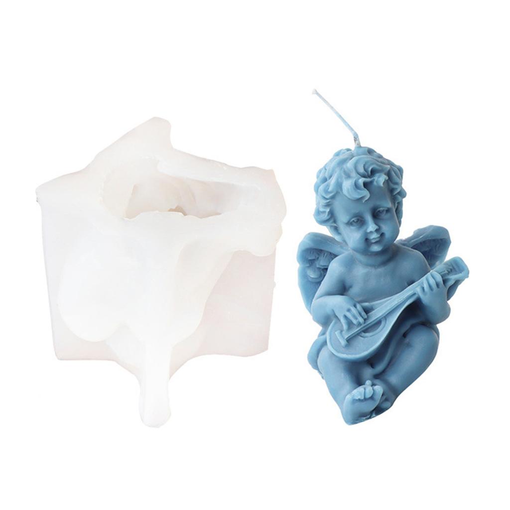 Силиконовая форма для свечей ангела, ручная работа, форма для ароматических свечей с крыльями ангела, сделай сам, форма для шоколадного мыла, изготовления свечей, смола