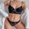 Комплект кружевного сетчатого стринга и бюстгальтера - Сексуальное нижнее белье Платье 300A