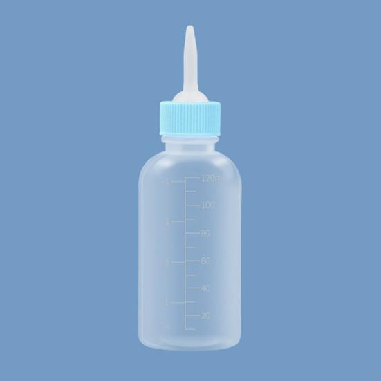 Milk Bottle Clear Scale Soft Nipple Silicone Pet Feeding Bottle for Kitten Puppy