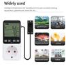 Digital Temperature Humidity Controller LCD Display Thermostat Timer Socket Heating Cooling Alarm With Temperature Sensor