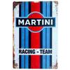 Жестяная табличка Martini Racing Team Декор гаража Мужская берлога Настенное искусство